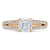 Asscher Cut Moissanite Engagement Ring, Classic Style
