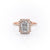 Radiant Cut Moissanite Engagement Ring, Classic Halo