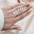 Round Cut Moissanite Engagement Ring, Vintage Design