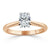 Oval Cut Moissanite Engagement Ring, Classic Design