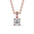 Round Cut Classic Solitaire Pendant