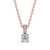 Round Cut Classic Solitaire Pendant