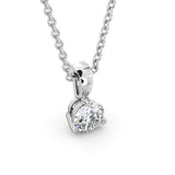 Round Cut Classic Solitaire Pendant
