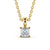 Princess Cut Classic Solitaire Pendant