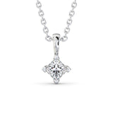Princess Cut Classic Solitaire Pendant