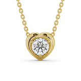 Round Cut Classic Solitaire Pendant