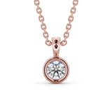 Round Cut Classic Solitaire Pendant
