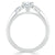 Oval Cut Moissanite 3 Stone Engagement Ring