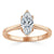 Marquise Cut Moissanite Engagement Ring, Classic Design
