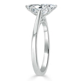 Marquise Cut Moissanite Engagement Ring, Classic Design