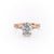 Oval Cut Moissanite Engagement Ring, Vintage Design