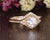 Vintage Style Bridal Ring Set, Round Cut