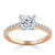 1.00ct  Princess Cut Moissanite Engagement Ring, Classic Style,  Available in White Gold, Platinum, Rose Gold or Yellow Gold