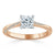 Princess Cut Moissanite Engagement Ring, Classic Style