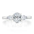 Oval Cut Moissanite 3 Stone Engagement Ring